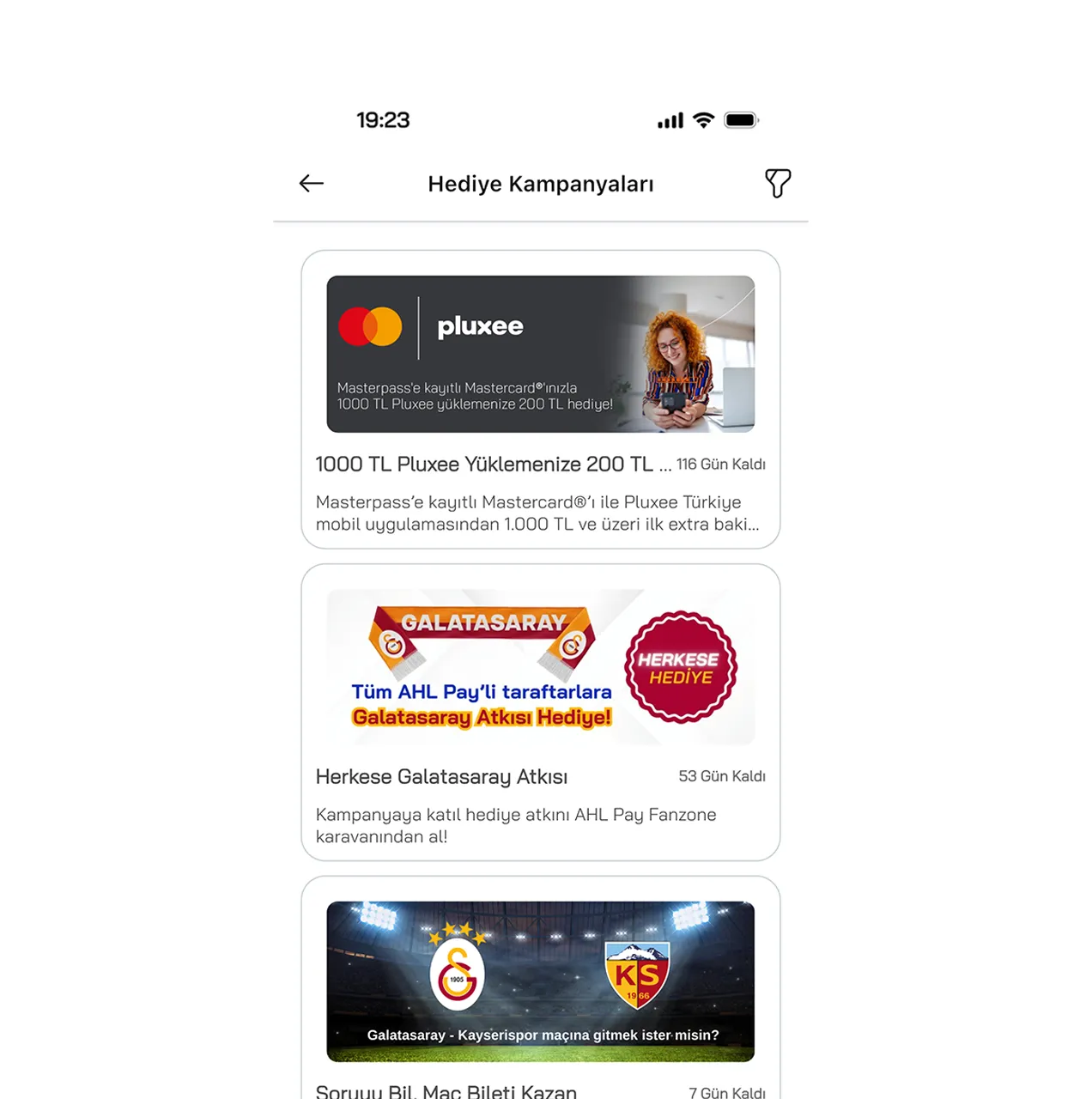 App screen